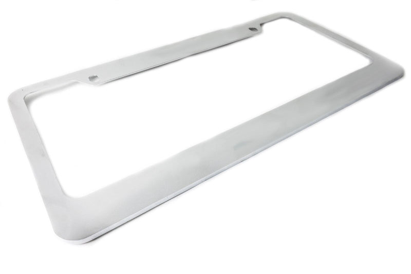Chrome Metal License Plate Frame Cove With Free Scew Caps