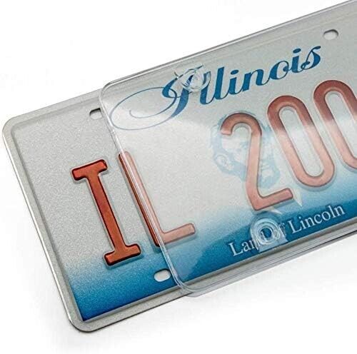 2 pcs Unbreakable Clear Bubble license plate cover will fit all license plates