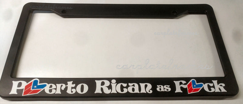 PUERTO RICAN AS FCK jdm lowered PUERTO RICO RICAN FLAG wakab License Plate Frame