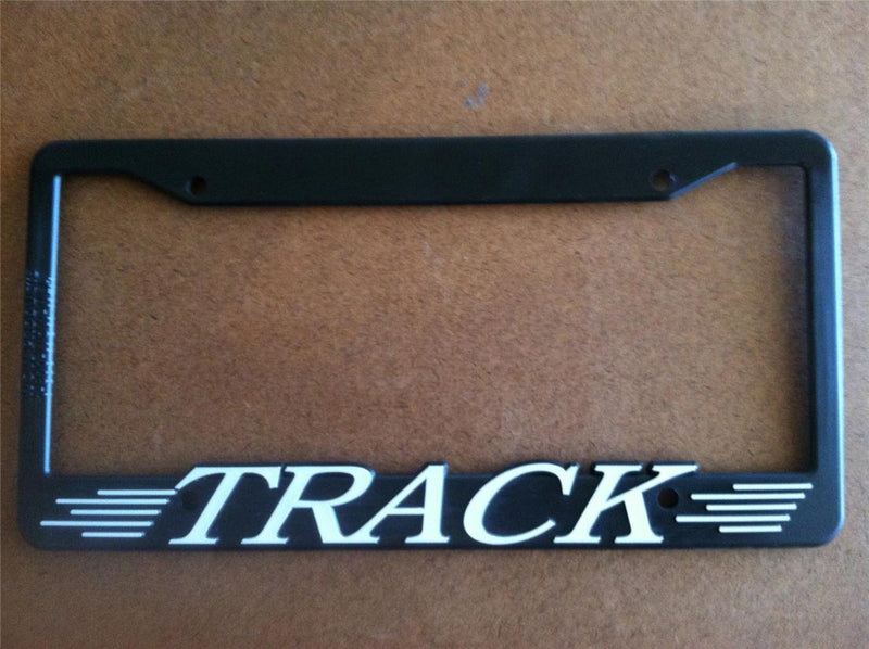 Black License Plate Frame Track 3D Auto Accessory Novelty  Mod-GRAPH9856236-16