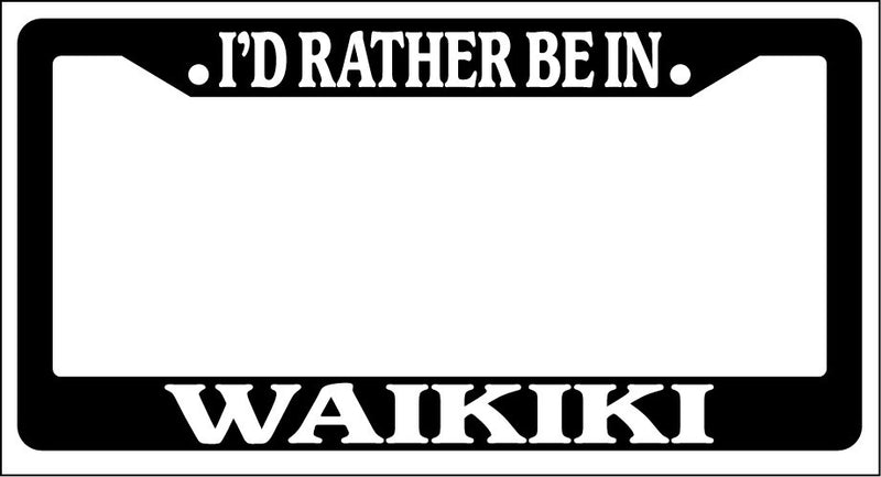 Black License Plate Frame I&