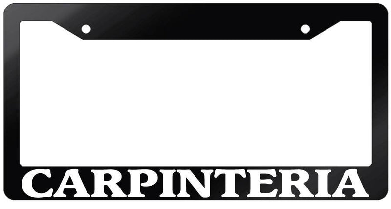 Glossy Black License Plate Frame CARPINTERIA Auto Accessory 1169  Mod-GRAPH9856236-6931
