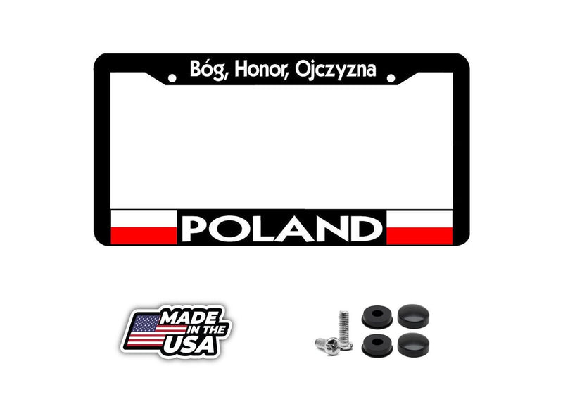 POLAND Bóg, Honor, Ojczyzna License Plate Frame