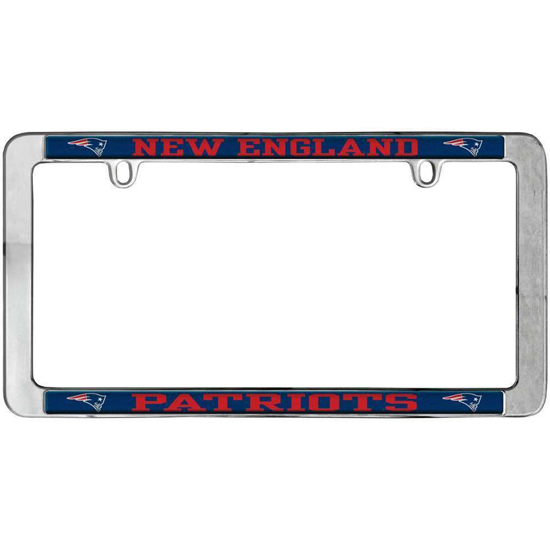 NFL New England Patriots Thin Metal License Plate Frame