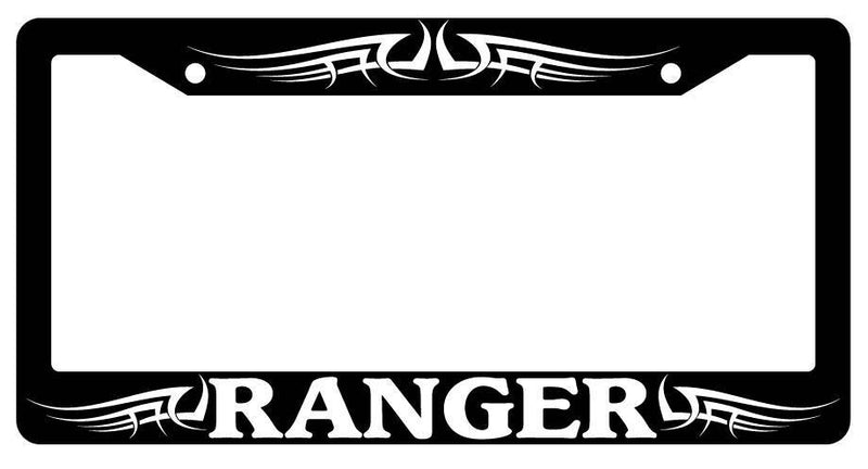 Black License Plate Frame RANGER TRIBAL 