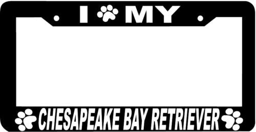 CHESAPEAKE BAY RETRIEVER paw print License Plate Frame