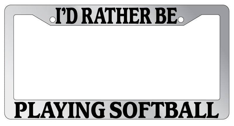 Chrome METAL License Plate Frame I&