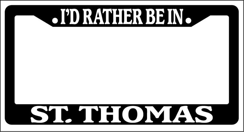 Black License Plate Frame I&
