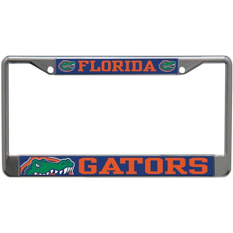 NCAA Florida Gators Mega Inlay Metal License Plate Frame