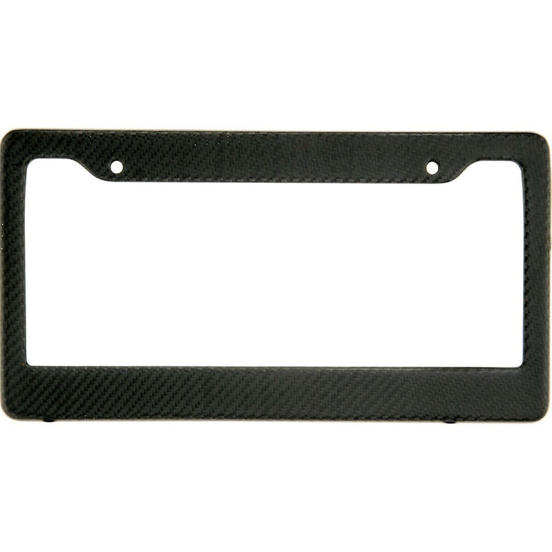 Real 100% Carbon Fiber License Plate Frame Cover Matte Finish With Screw Cap