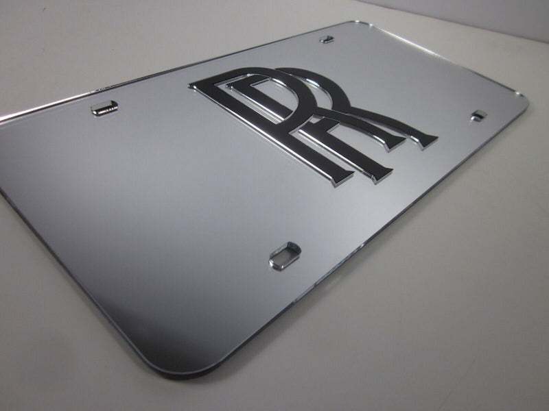 Rolls-Royce Acrlic Mirror License Plate Auto Tag nice