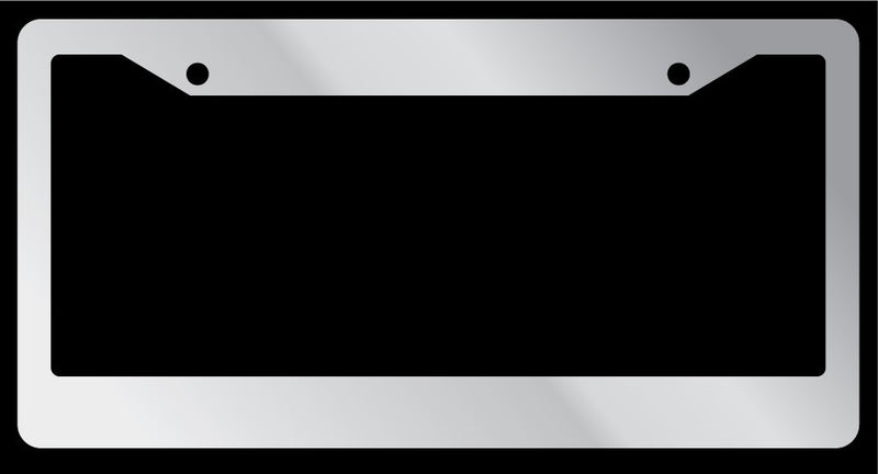 Chrome License Plate Frame "Blank Frame" Auto Accessory Novelty  Mod-GRAPH9856236-4112