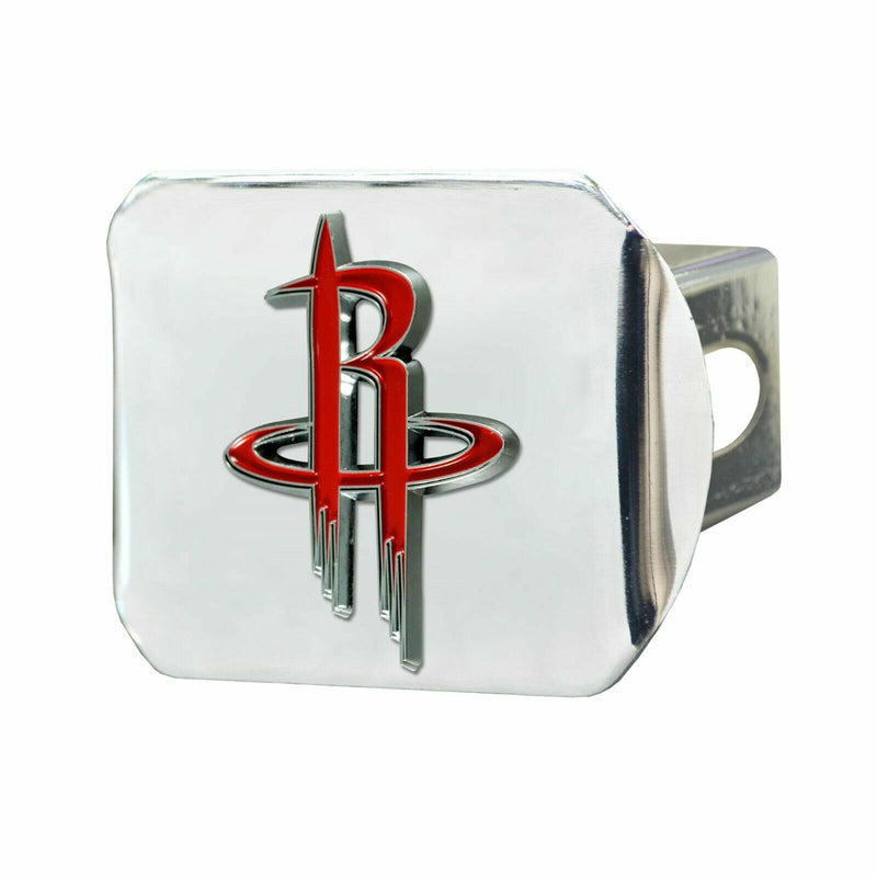 NBA Houston Rockets 3D Color on Chrome Metal Hitch Cover