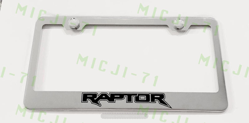 Raptor F-150 Stainless Steel License Plate Frame Holder Rust Free v2