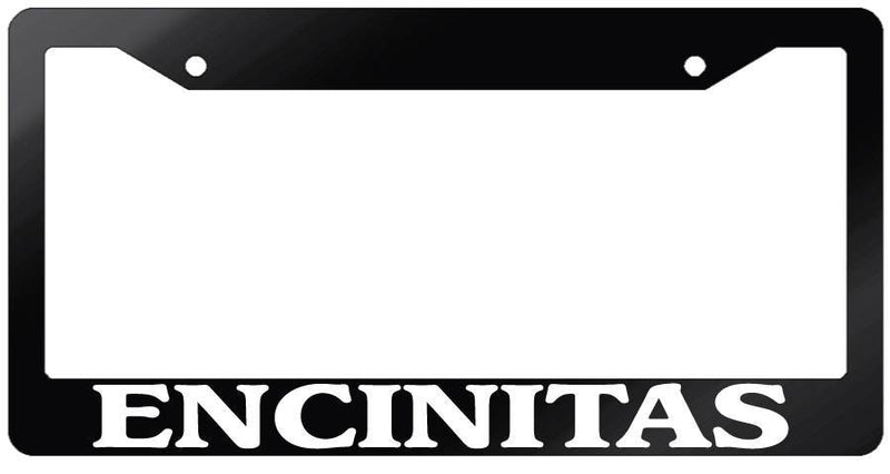 Glossy Black License Plate Frame ENCINITAS Auto Accessory 1242  Mod-GRAPH9856236-6934