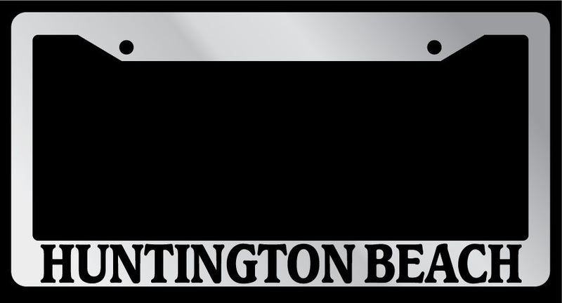 Chrome License Plate Frame "Huntington Beach" Auto Accessory Novelty 1469  Mod-GRAPH9856236-4954