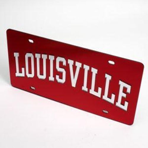 NCAA Louisville Cardinals License Plate - Red