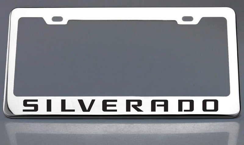 2 Silverado license plate frame