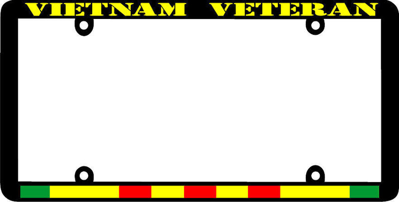 THIN FRAME VIETNAM VETERAN service ribbon Viet Nam veteran License Plate Frame