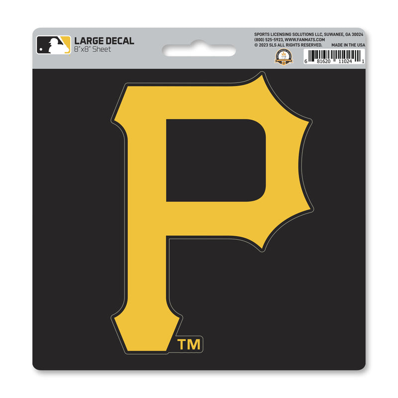 MLB Pittsburgh Pirates Decal Large 8"X8" Auto RV Boat Cooler Luggage