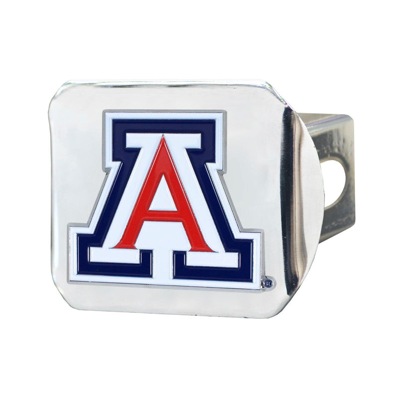 NCAA Arizona Wildcats 3D Color on Chrome Metal Hitch Cover