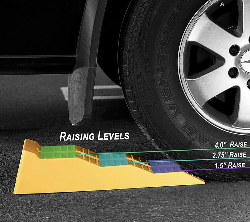 RV Leveling Ramps - Camper or Trailer Leveler/Wheel Chocks for Stabilizing 2 PCS