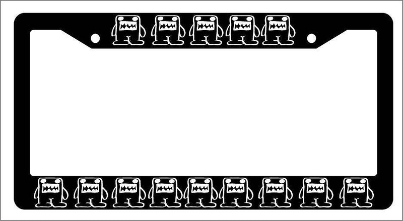 Black License Plate Frame DOMO-KUN Auto Accessory Novelty For JDM  Mod-GRAPH9856236-3968