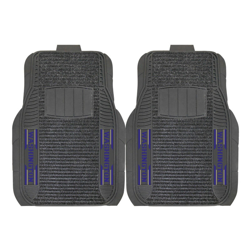 NCAA Washington Huskies Car Truck 2 Front Deluxe Heavy Rubber Floor Mats