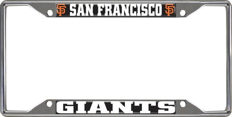 MLB San Francisco Giants Chrome Metal License Plate Frame