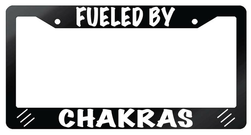 Fueled By Chakras (Monk) Glossy Black Plastic License Plate Frame FFXIV  Mod-GRAPH9856236-7184