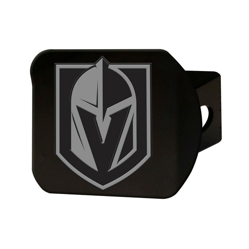 NHL Vegas Golden Knights 3D Chrome on Black Metal Hitch Cover