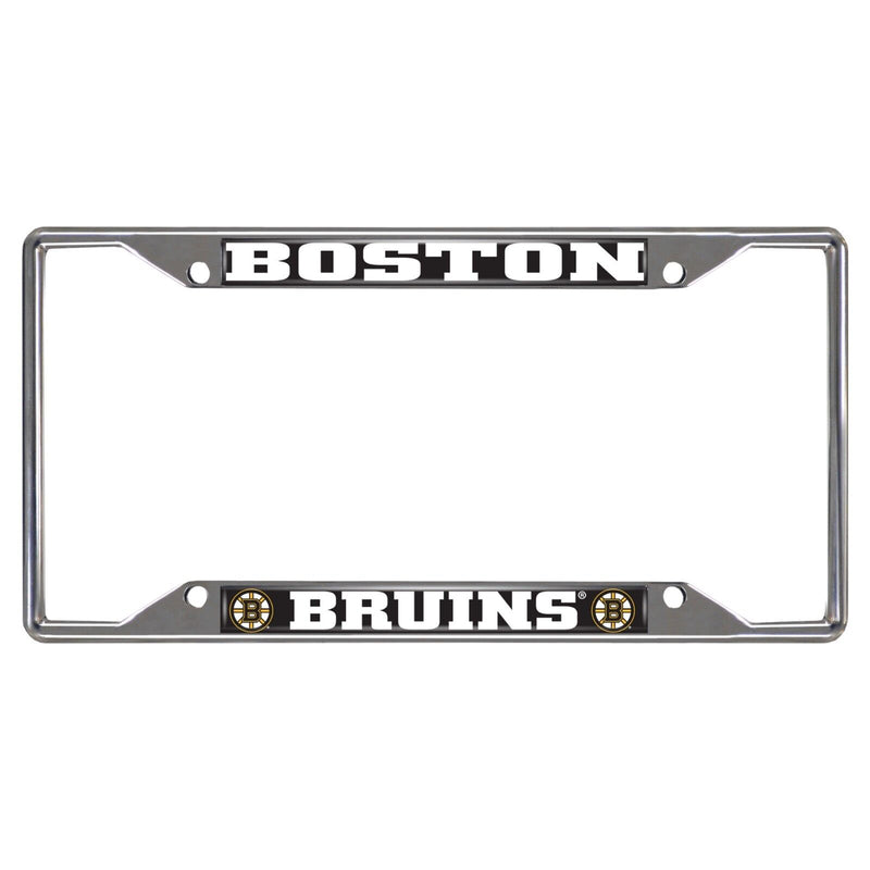 NHL Boston Bruins Chrome Metal License Plate Frame