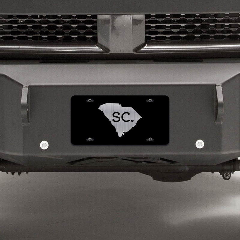 South Carolina Abbreviation Love License Plate Tag Vanity Front Aluminum 6 X 12"