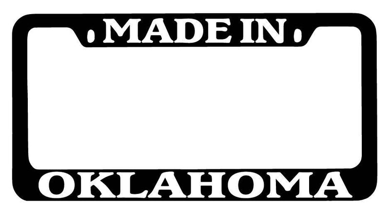 Black METAL License Plate Frame Oklahoma Auto Accessory 2461  Mod-GRAPH9856236-8048