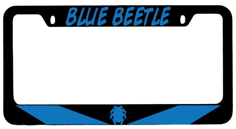 Blue Beetle Black METAL License Plate Frame DC  Mod-GRAPH9856236-7902