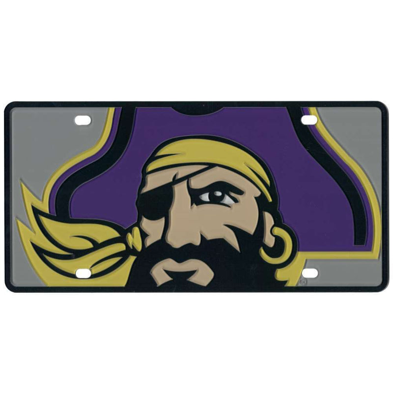 NCAA East Carolina Pirates Full Color Mega Inlay License Plate