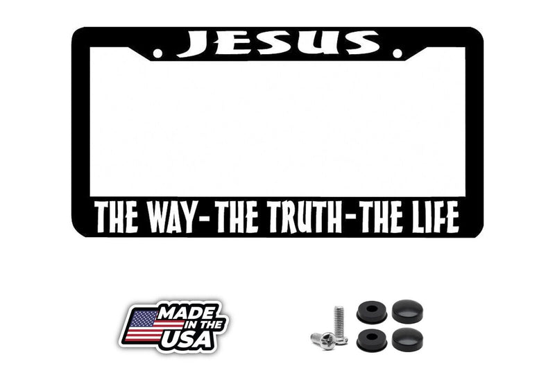 JESUS THE WAY THE TRUTH THE LIFE CHRISTIAN License Plate Frame