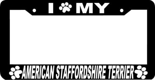 American Staffordshire Terrier paw print Plate Frame