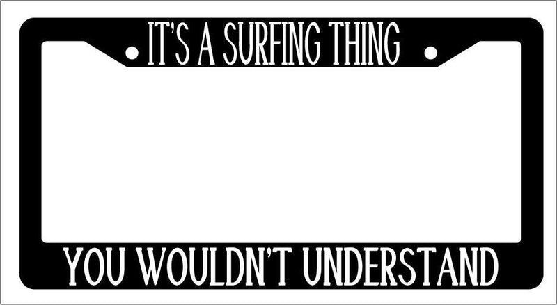 Black License Plate Frame IT&