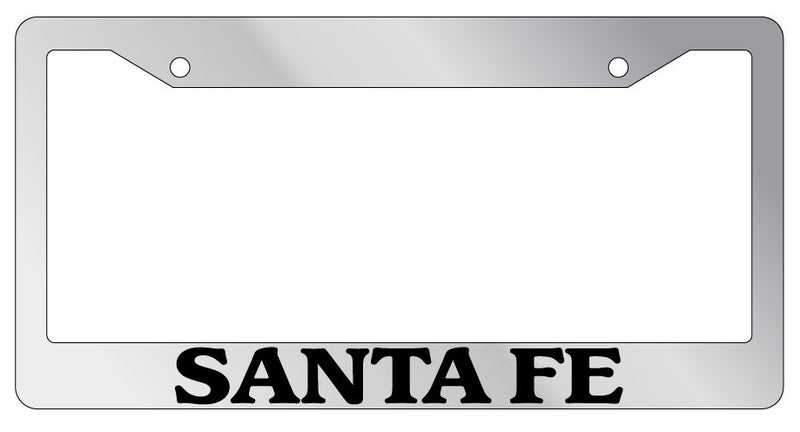 Chrome License Plate Frame Santa Fe Auto Accessory Novelty 1959  Mod-GRAPH9856236-4831