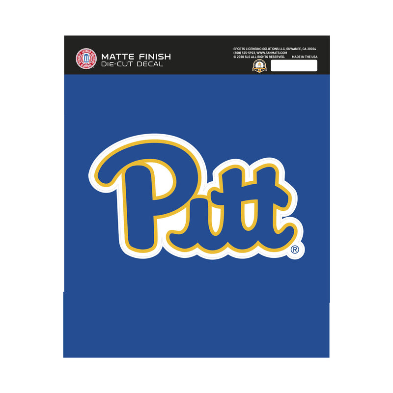 NCAA Pittsburgh Panthers Decal Matte 5"X6.25" Auto Boat Luggage