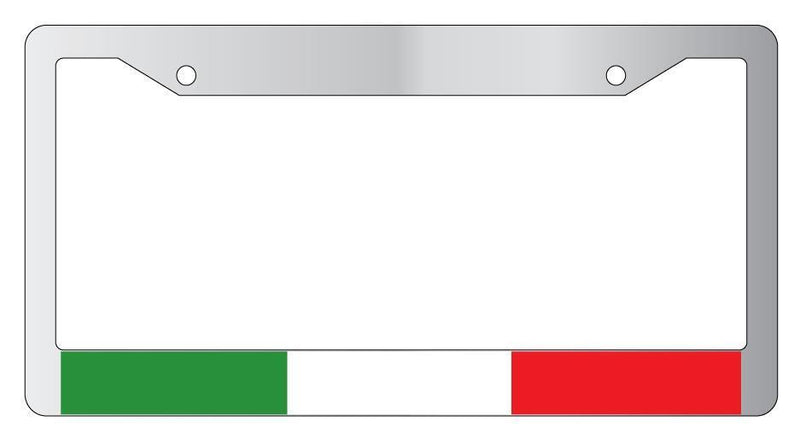 Italy Chrome License Plate Frame World Flags  Mod-GRAPH9856236-4998