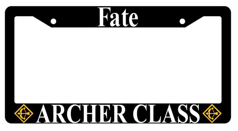 Fate Archer Class Black Plastic License Plate Frame Auto  Mod-GRAPH9856236-2265