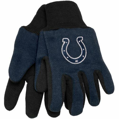 NFL Indianapolis Colts Embroidered Utility Gloves Pr One Size Fits Most