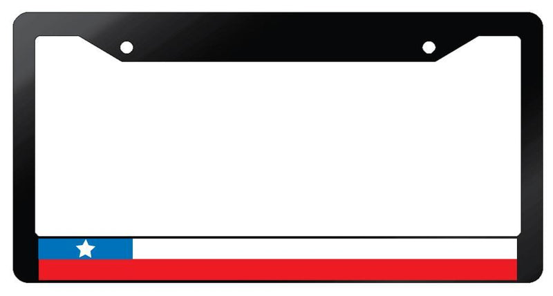 Chile Glossy Black Plastic License Plate Frame World Flags  Mod-GRAPH9856236-6900