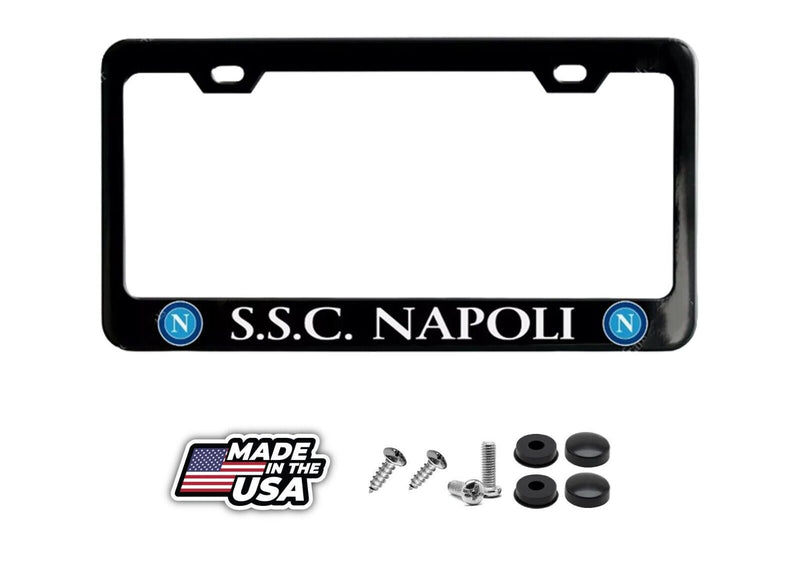 SSC NAPOLI Black License Plate Frame