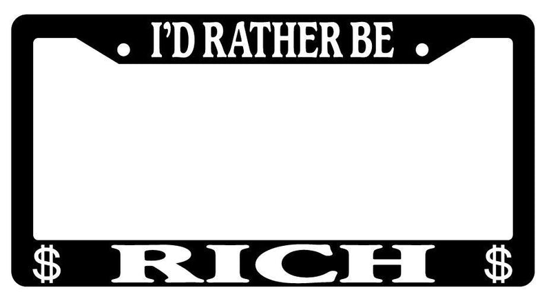 Black License Plate Frame I&