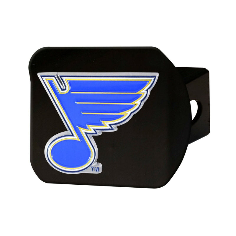 NHL St. Louis Blues 3D Color on Black Metal Hitch Cover