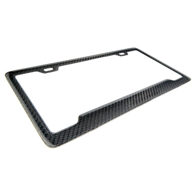 REAL 100% CARBON FIBER LICENSE Plate Frame COVER ORIGINAL 3K TWILL JDM /FF D