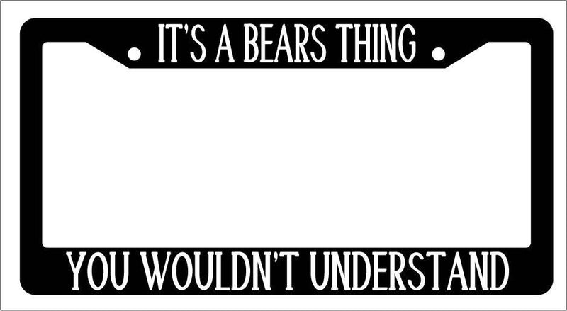 Black License Plate Frame IT&